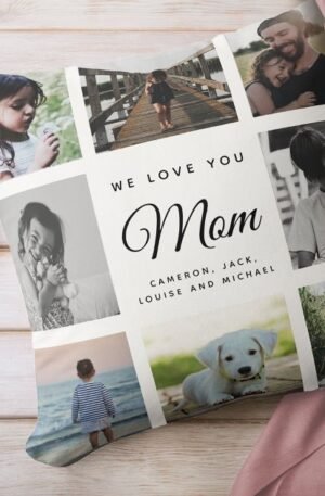 modern_chic_mothers_day_mom_16_photo_collage_throw_pillow-