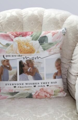 mothers_day_floral_three_photo_collage_throw_pillow-
