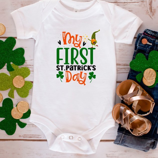 My First St. Patricks day Baby Bodysuit