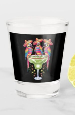 Parrot Cinco De Mayo Shot Glass