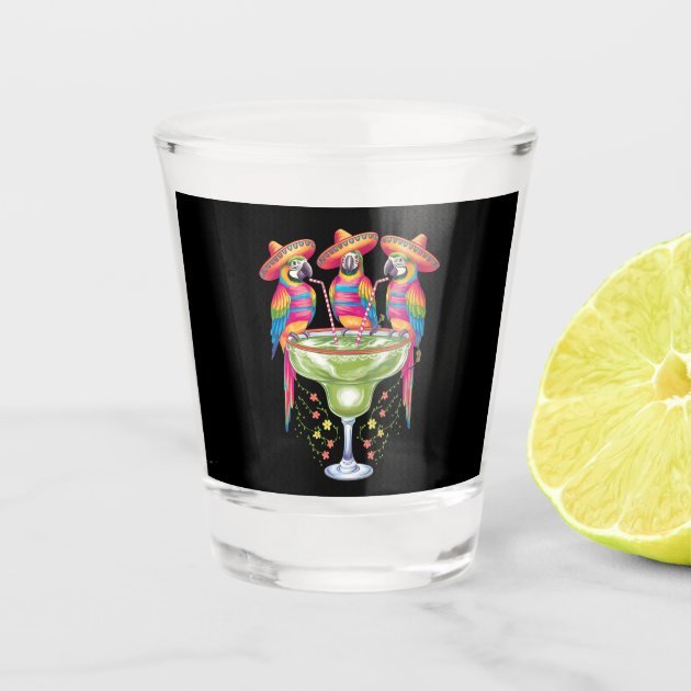 Parrot Cinco De Mayo Shot Glass