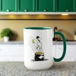 Snoopy Jumping into a Pot of Gold Mug