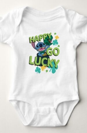 Stitch St Patricks Day Baby Bodysuit