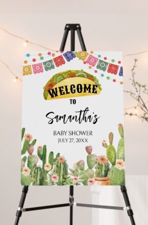 Taco Baby Shower Sign
