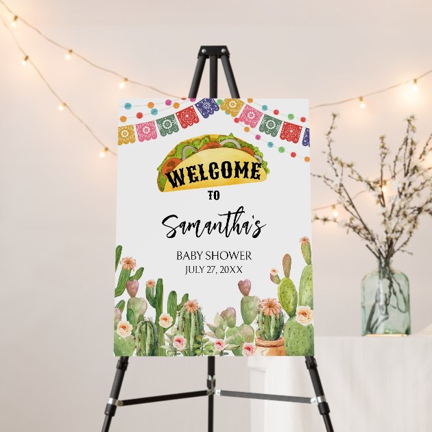 Taco Baby Shower Sign