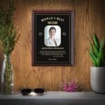 World's Best Mom Photo Personalize Award Plaque Worlds Best Mom Award plaque