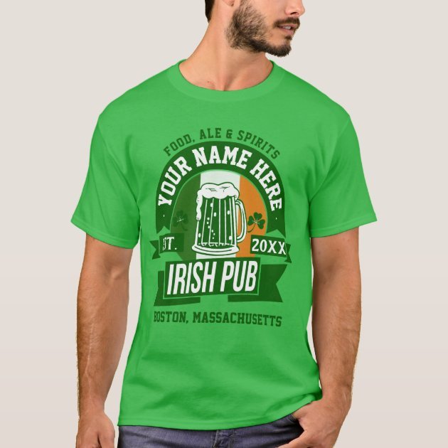 Your Name Irish Pub Shirt