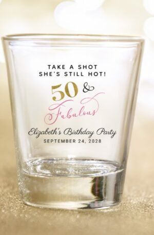 50_fabulous_50th_birthday_pink_gold_party_favor_shot_glass