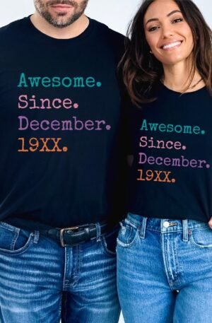 awesome_since_custom_year_personalized_birthday_t_shirt