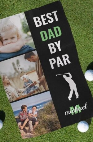 best_dad_by_par_photo_monogram_fathers_day_gift_golf_towel