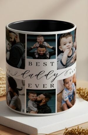 best_daddy_ever_fathers_day_8_photo_collage_two_tone_coffee_mug