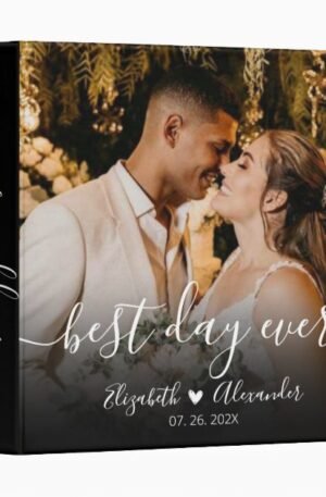 best_day_ever_script_wedding_photo_album_binder