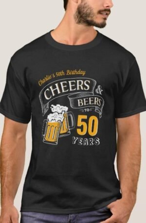 black_gold_cheers_and_beers_any_age_birthday_t_shirt
