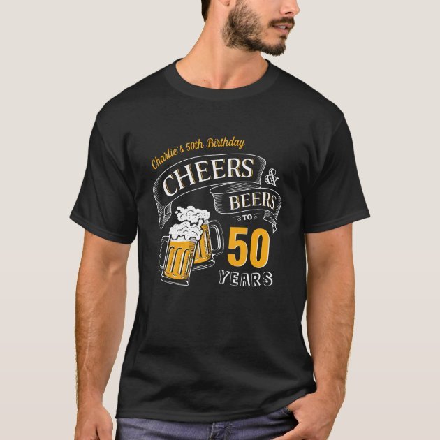 black_gold_cheers_and_beers_any_age_birthday_t_shirt