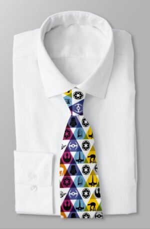 colorful_star_wars_geometric_pattern_neck_tie