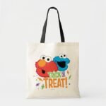 Cookie Monster and Elmo - Trick or Treat Tote Bag cookie_monster_and_elmo_trick_or_treat_tote_bag