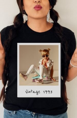 custom_vintage_photo_and_year_nostalgic_birthday_t_shirt