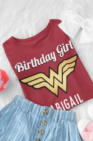 custom_wonder_woman_golden_logo_birthday_t_shirt