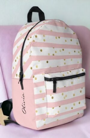cute_girls_pink_stripes_and_dots_with_name_printed_backpack