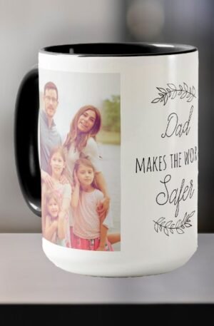 fathers_day_dad_makes_the_world_safer_collage_coffee_mug