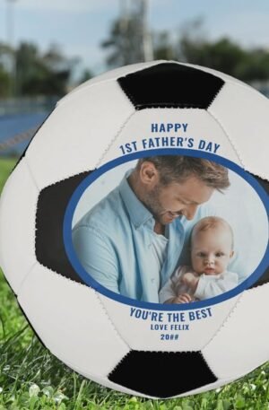 First Fathers day Personalized Soccer Ball