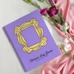 friends_peephole_frame_baby_shower_guest_notebook