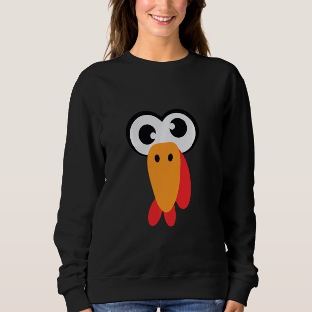 funny_thanksgiving_turkey_face_apparel_turkey_kid_sweatshirt