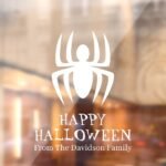 halloween_white_spider_custom_text_decoration_window_cling