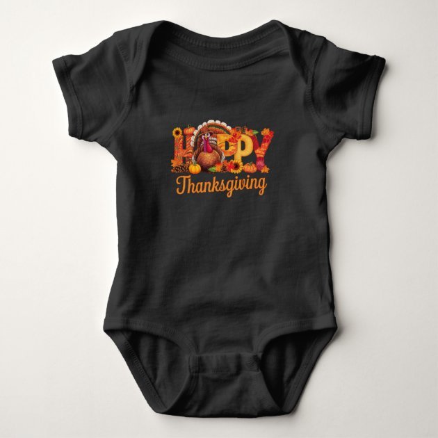 Happy Thanksgiving Baby Bodysuit