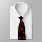 House of the Dragon Crest Pattern Neck Tie house_of_the_dragon_crest_pattern_neck_tie