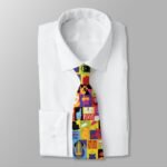 iconic_friends_pattern_neck_tie