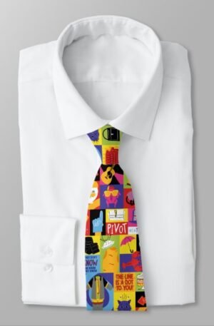 iconic_friends_pattern_neck_tie