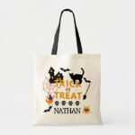 Kids Personalised Halloween Trick or Treat Tote Bag kids_personalised_halloween_trick_or_treat_tote_bag