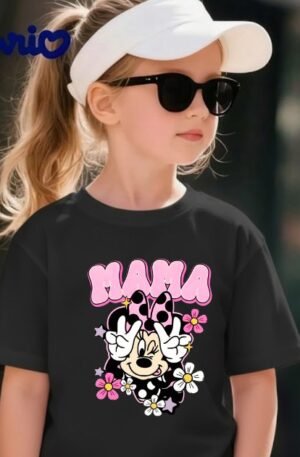 minnie_mouse_mama_peace_sign_flowers_black_t_shirt