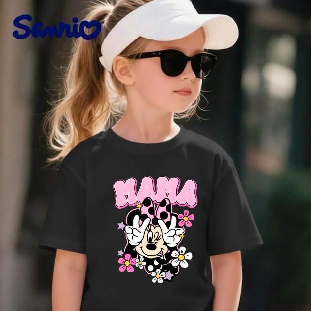 minnie_mouse_mama_peace_sign_flowers_black_t_shirt
