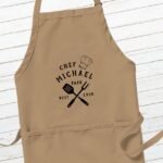 BEST PAPA EVER Adult Apron modern_rustic_chef_best_papa_ever_fathers_day_adult_apron