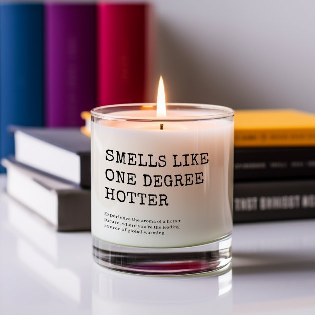 one_degree_hotter_funny_graduation_scented_candle