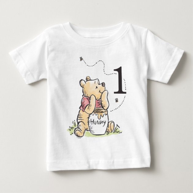 personalized_pooh_watercolor_first_birthday_baby_t_shirt