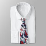 Spider-Man Geometric Character Art Pattern Neck Tie spider_man_geometric_character_art_pattern_neck_tie