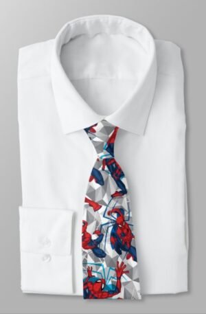 spider_man_geometric_character_art_pattern_neck_tie