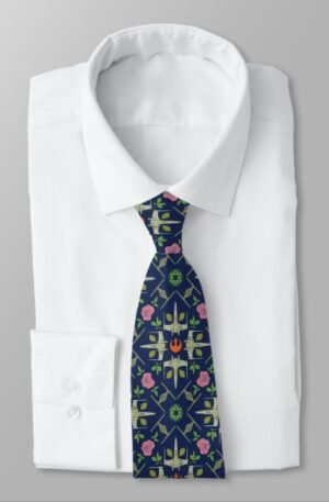 star_wars_symbols_vehicles_floral_pattern_neck_tie