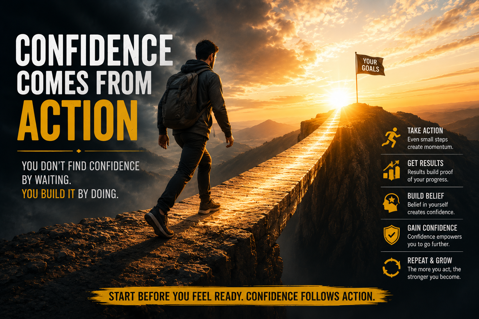 Confidence Comes From action Featured Image