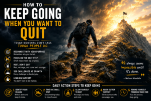 How To Keep Going When You Want to Quit Featured Image