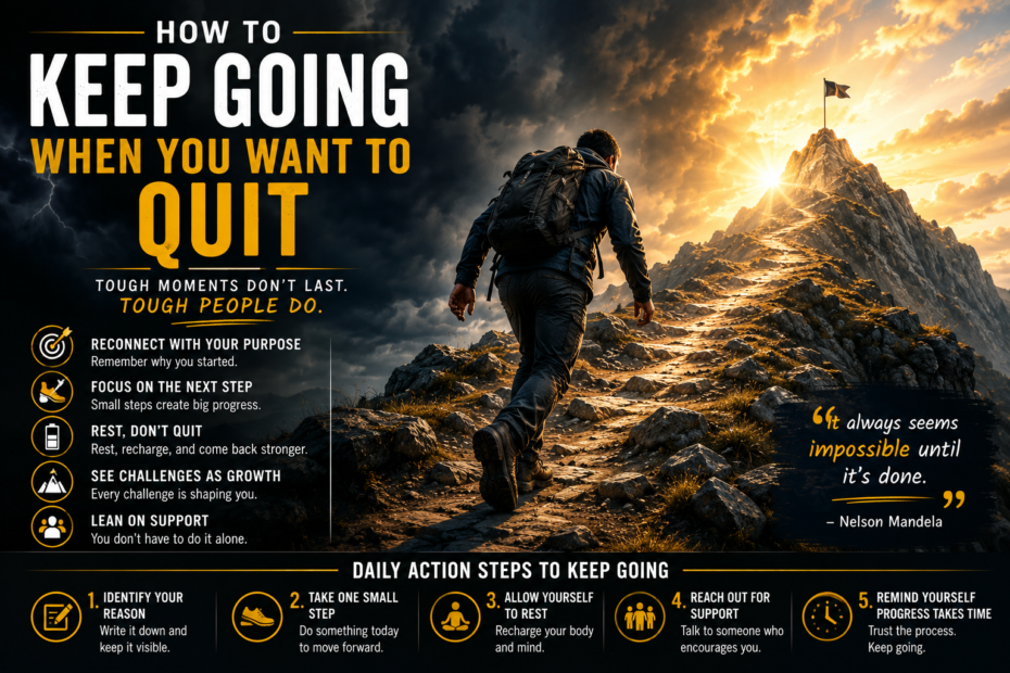 How To Keep Going When You Want to Quit Featured Image