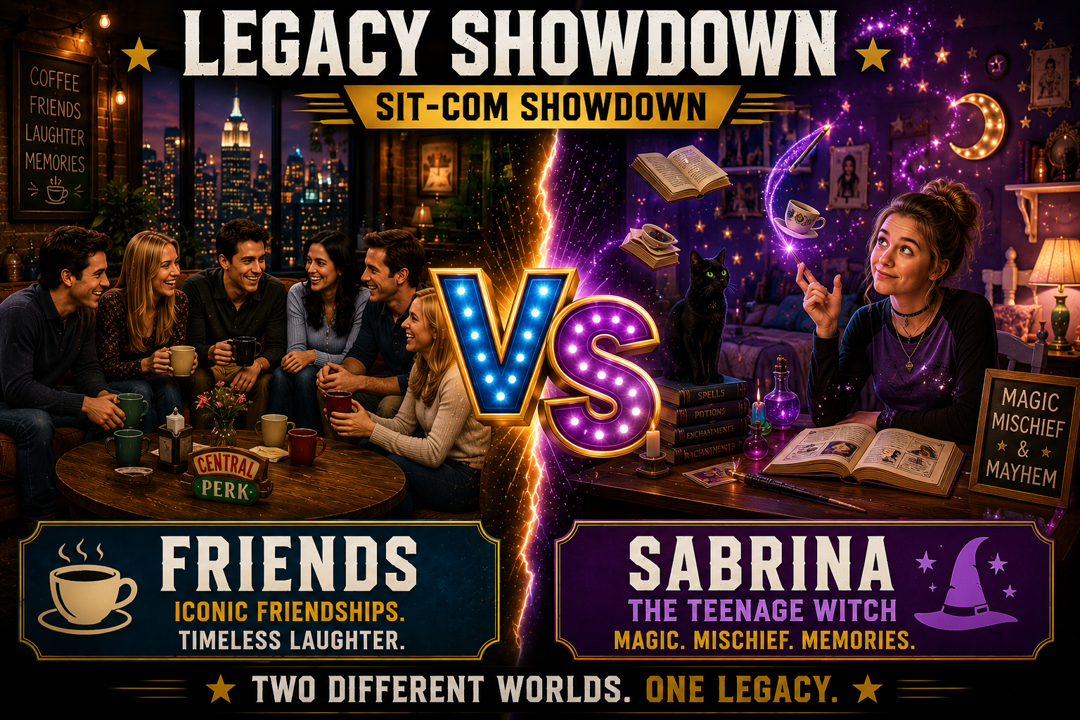 Sitcom Showdown Friends vs Sabrina the Teenage Witch featured image