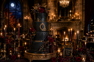 Creating a Halloween Themed Wedding Cake Featured Image