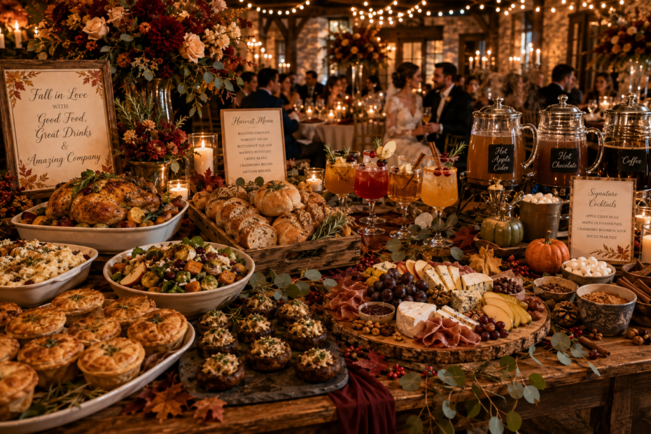 Fall Wedding Food and Drink Featured image