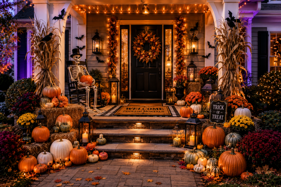 Halloween Porch Decorating Ideas Featured Image