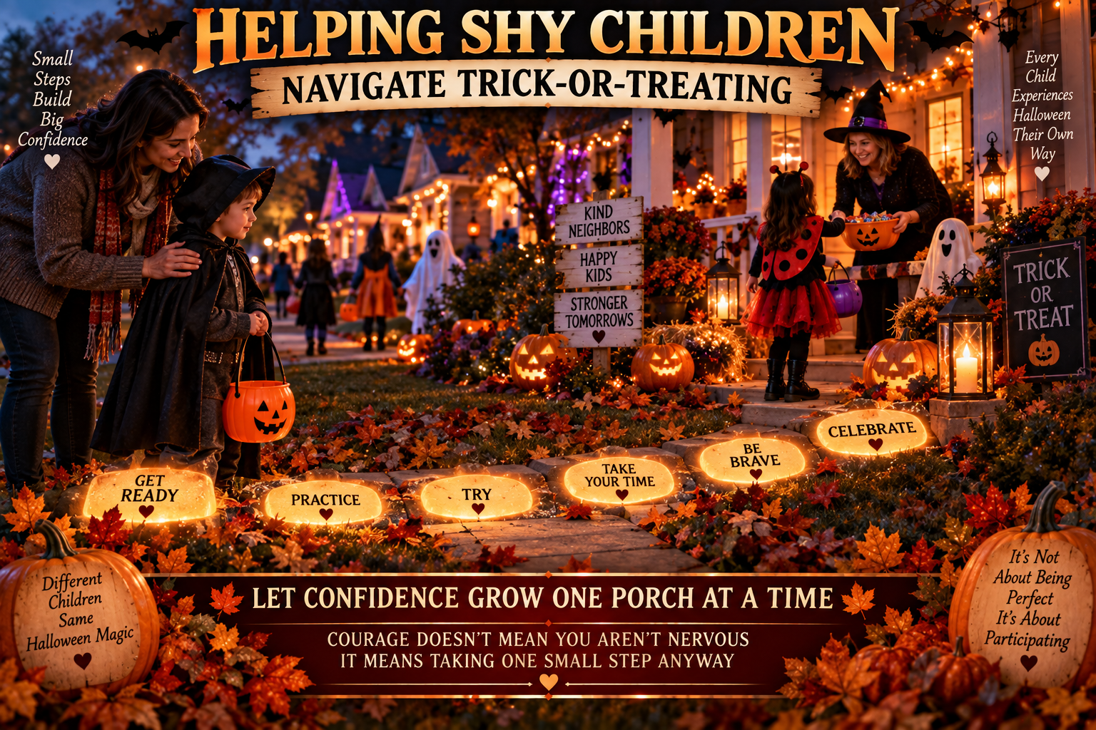 Helping Shy Children Trick or Treat Featured Image