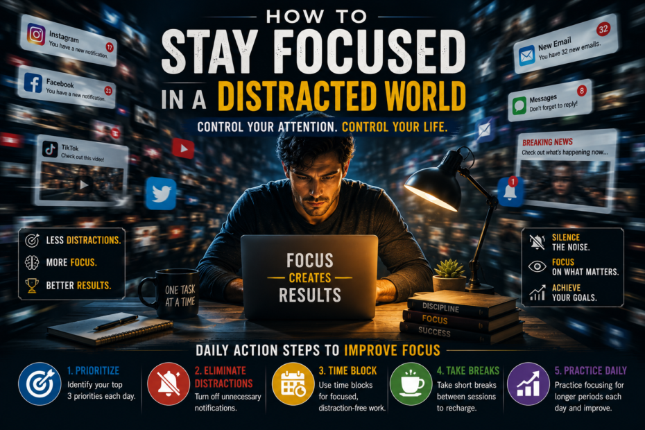 How to Stay Focused in a Distracted World Featured Image